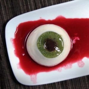 como hacer gelatina blanca en forma de ojo