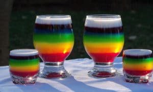Como hacer la gelatina de colores