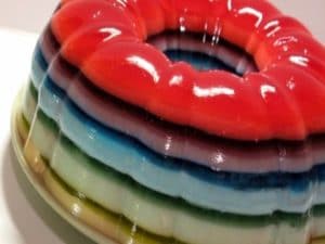 Ingredientes para hacer bellísimas gelatinas de colores